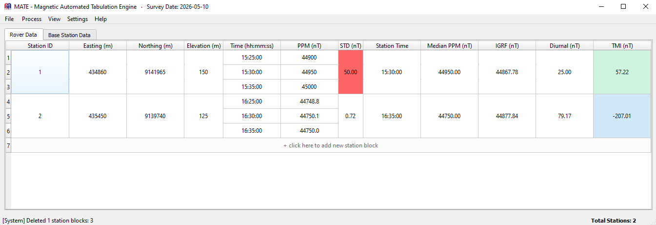 MATE Software GUI Dashboard